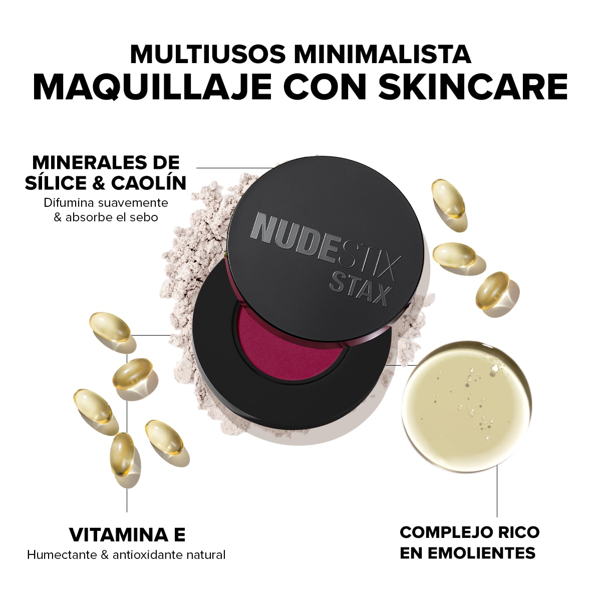 NUDESTIX STAX ALL OVER COLOR BLUSH BALM (RUBOR EN CREMA PARA ROSTRO)
